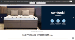 Desktop Screenshot of fachverband-wasserbett.de