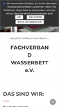 Mobile Screenshot of fachverband-wasserbett.de